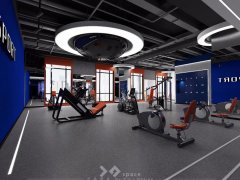 西安企業員工健身房裝修設計效果圖