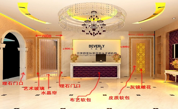 美容院大廳門頭
