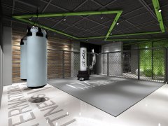 西安V力健身房店設計效果圖
